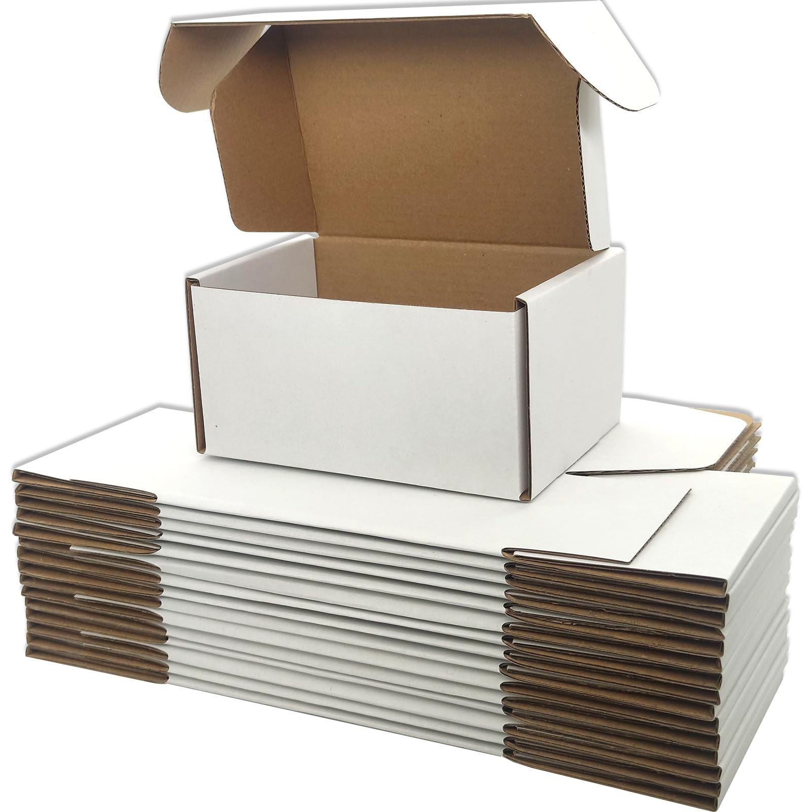 Cenoid Small Postal Boxes, 15x10x7.5cm White Postage Parcel Shipping Cardboard B