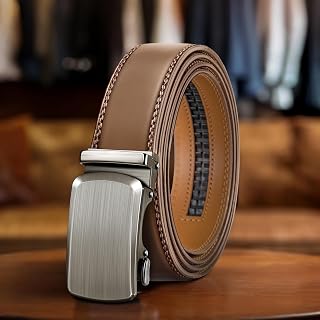 Adjustable Ratchet Belt for Men Dress Pants Shirt Oxfords