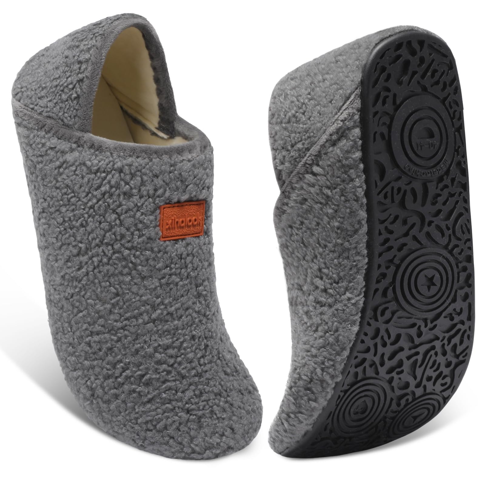 XIHALOOK Slippers for Women Men Cozy House Shoes Slip on Indoor Barefoot