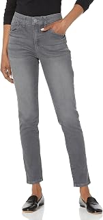 Democracy Women's AB Solution High Rise Ankle Jean, Grey, 6