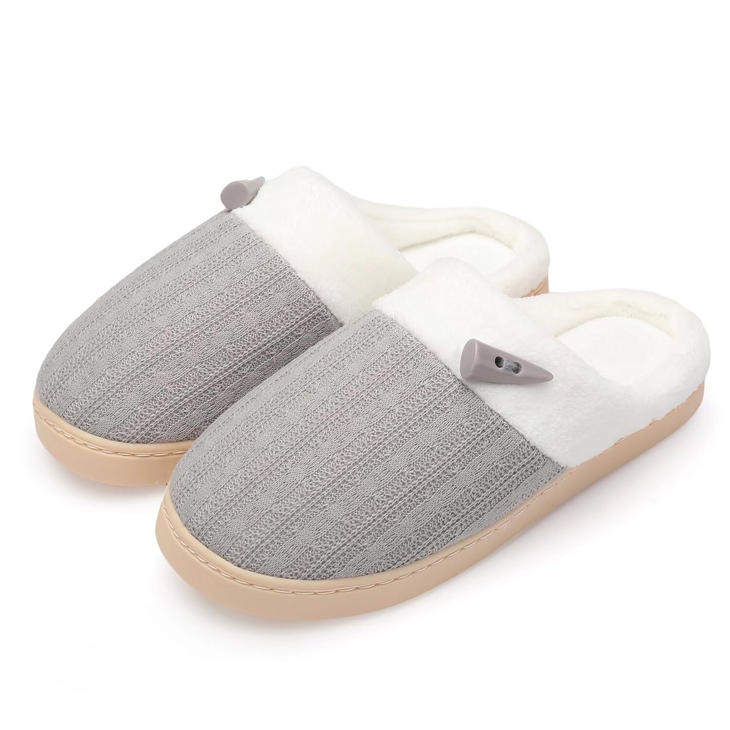 NineCiFun Pantoufles confortables et légères en mousse à mémoire de forme pour f
