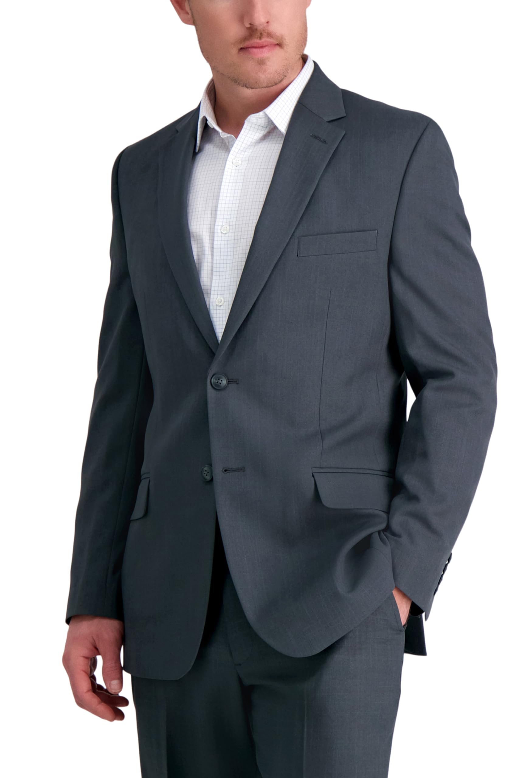 Haggar Men's Travel Performance Stria Tic Tailored Fit Suit Separate Coat Busine
