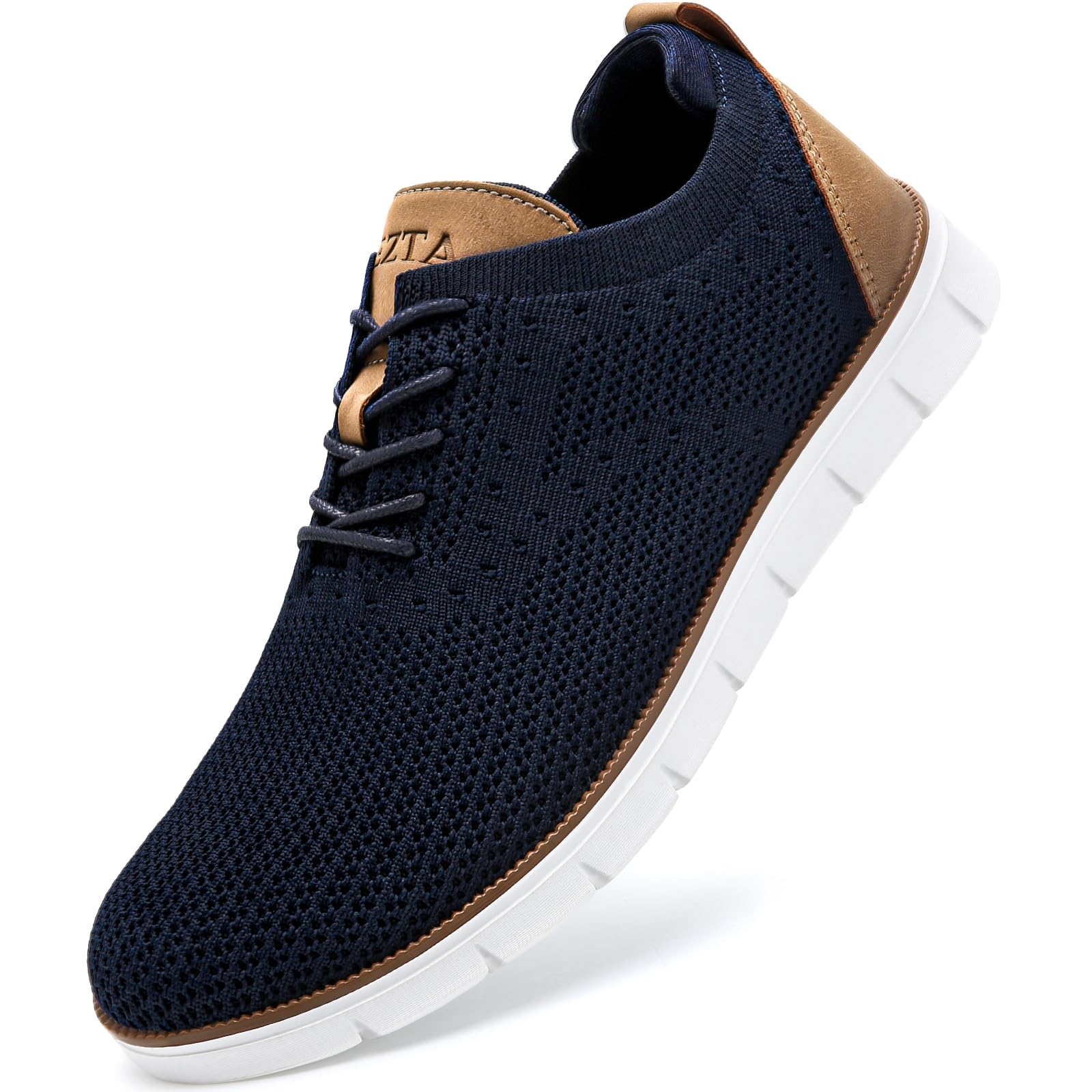 LEZTA Men's Shoes Elegant Sneakers Oxfords Breathable Mesh Sports Business Shoes