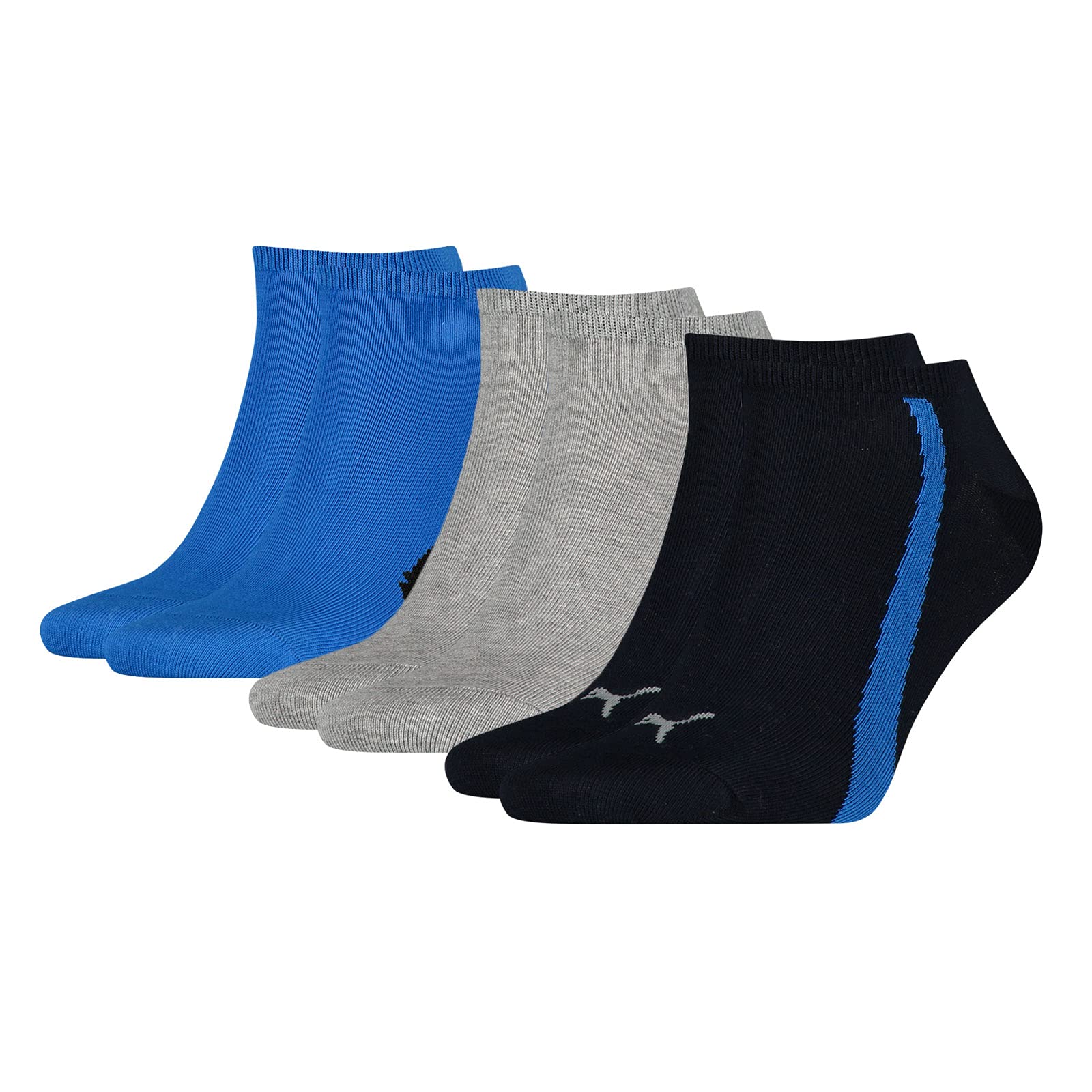 PUMA PLAIN 3P SNEAKER SOCKS UNISEX - Adult, Black, 47-49