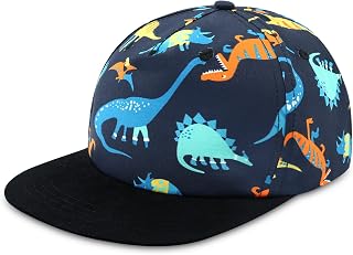 BAVST Kids Boy Girl Baseball Cap Baby Sun Hat Adjustable Toddler Trucker Hats with Flat Brim for Summer Outdoor