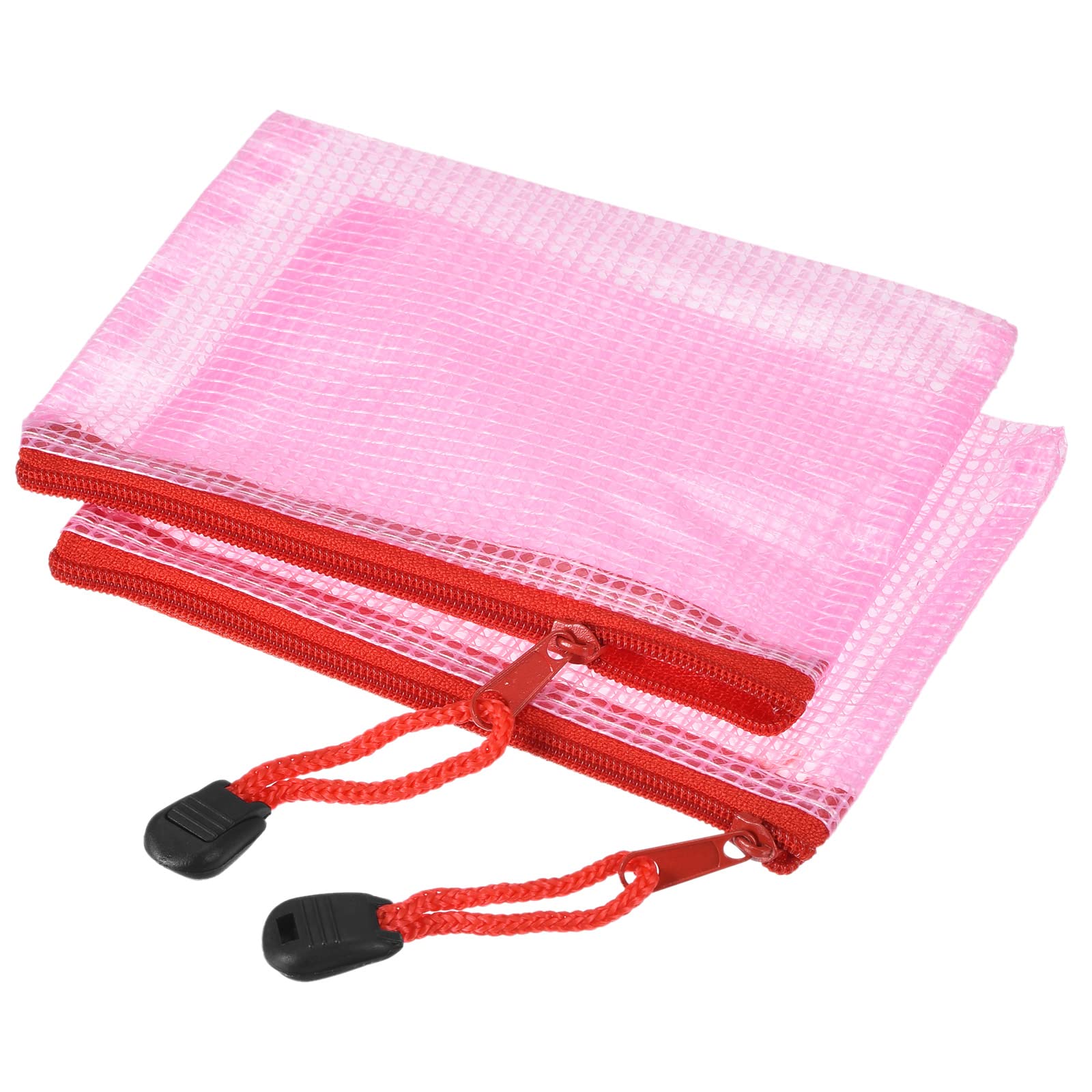 Mesh Zipper Bags, A6 Size Document Pockets, Folders for Office and Home Supplies