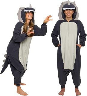 Funziez! Adult Onesie Halloween Costume One Piece Cosplay for Men and Women | Unisex Cosplay Animal One-Piece Pajamas with button closure and pockets, machine wash, great for themed parties or R and R