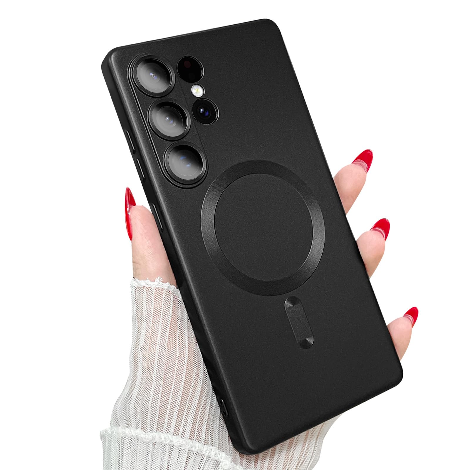 ankofave Magnetic for Samsung Galaxy S25 Ultra Phone Case for Women/Men, Matte L