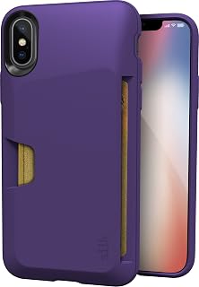 Smartish iPhone Xs/X Wallet Case, Card Holder, Wallet Slayer Vol 1, Purple