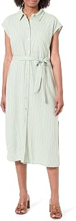 VERO MODA Vmmymilo SL Calf Shirt Dress Wvn Ga Women's Long Dress (Pack of 1)