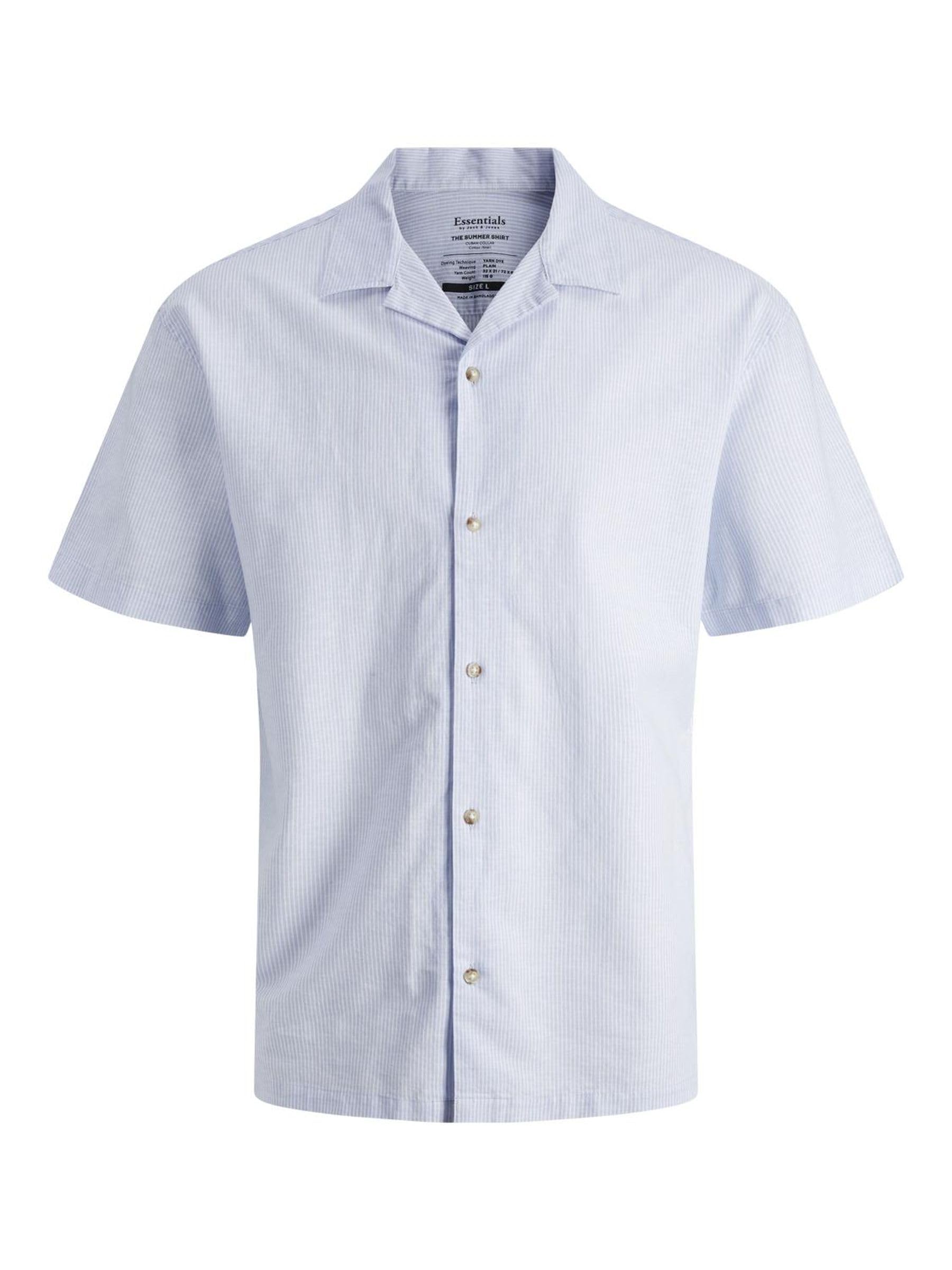 JACK & JONES Herren Jjlinen Resort Shirt Ss Hemd (1er Pack)