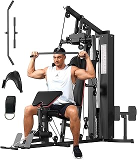 Garvee Home Gym Equipment Machine, Workout Machine with 150LBS Weight Stack