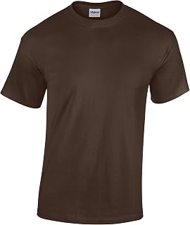 [Gildan] (ギルダン) キッズ・子供・ジュニアサイズ ヘビーコットン 半袖 Tシャツ (L) (ダークチョコレート)