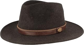 Breiter Rollable Outdoor Felt Hat Trekking Hat 100% Wool Hat Water-Repellent Wool Hat Foldable Men and Women