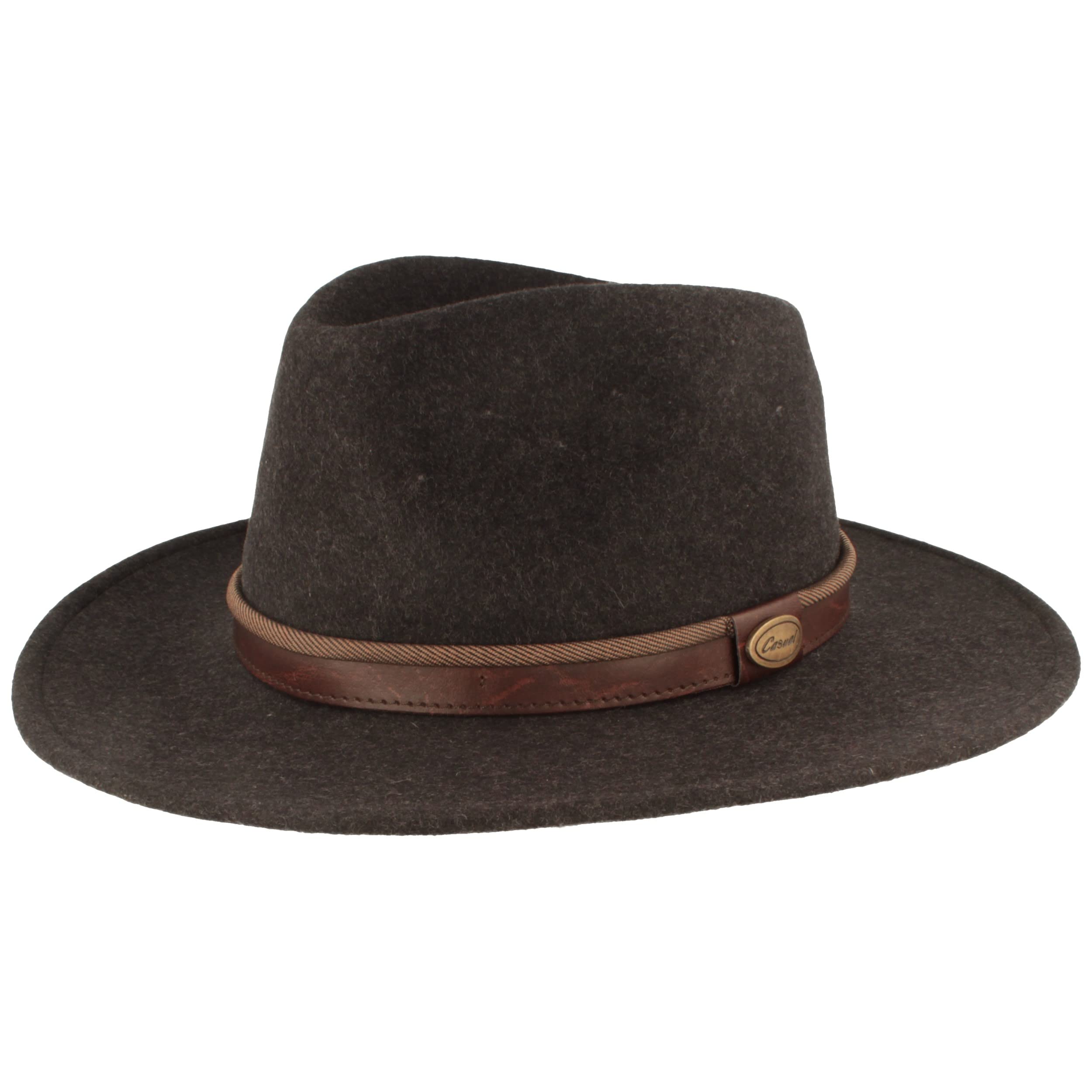 Breiter Rollable Outdoor Felt Hat Trekking Hat 100% Wool Hat Water-Repellent Woo