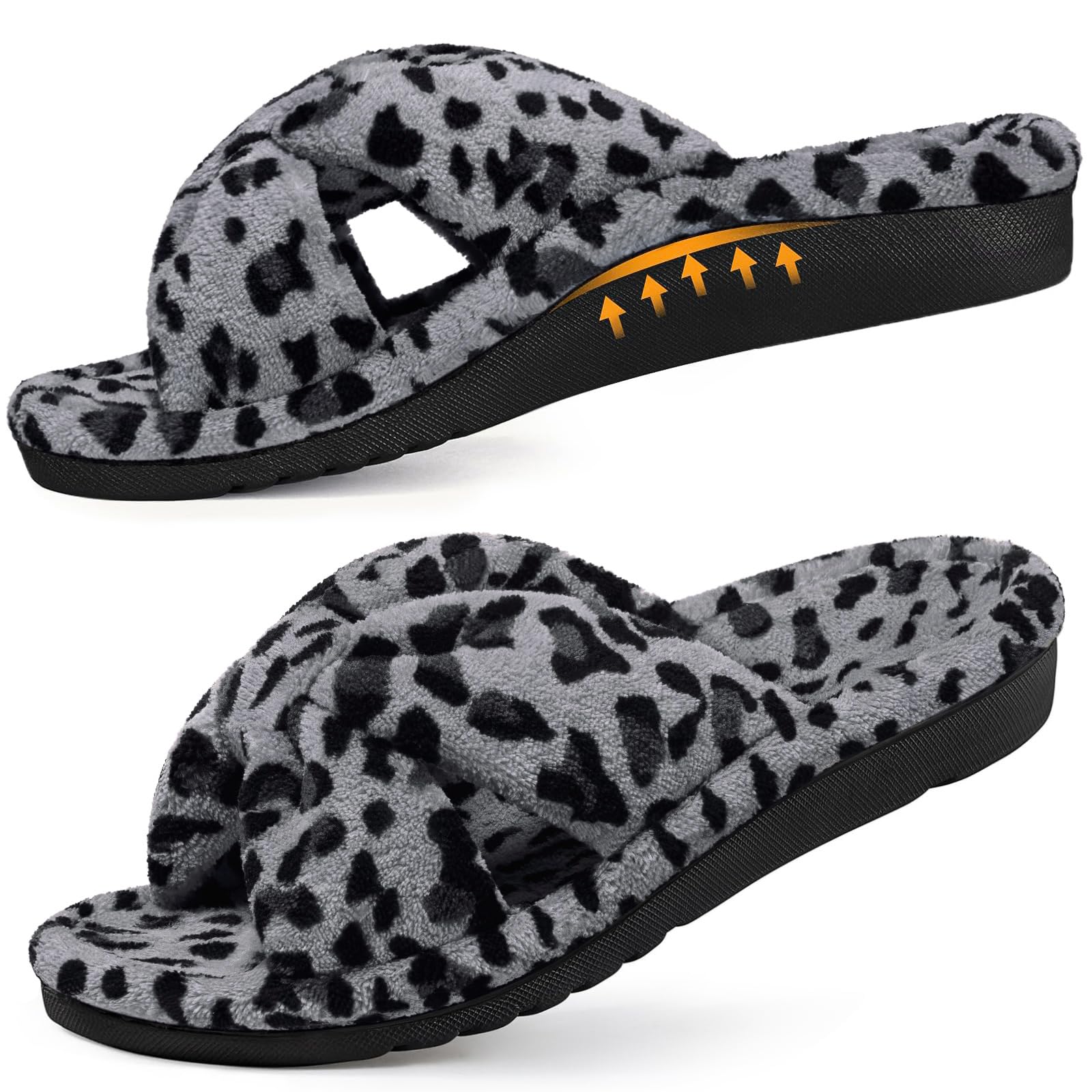 Litfun Women's Orthopedic Arch Support Slippers for Plantar Fasciitis