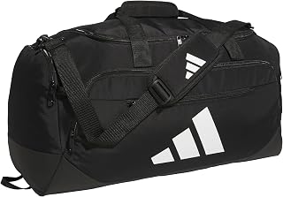 adidas Defender Duffel Bag, Black, OSFA | Ventilated Shoe Compartment, Adjustable Shoulder Strap, Rolls With Your Suitcase, Built To Last, Gym & Travel Ready