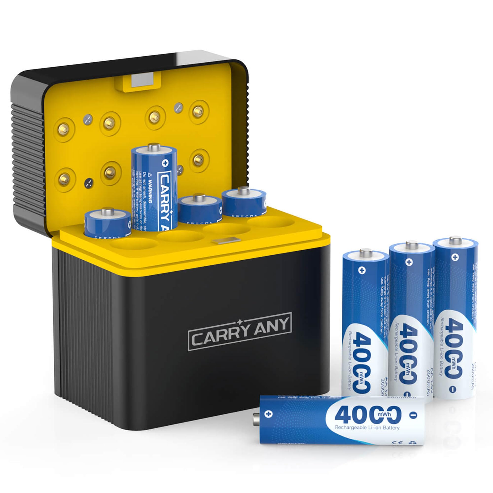 4000mWh Rechargeable AA Lithium Batteries with Charger for Blink Camera