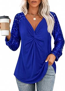 Plus-Size Shirts for Women V-Neck Long Sleeve Graphic Lace Top,Autumn and Winter Style,Suitable for Casual Outings