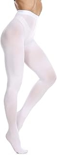 Frola Women's 80 Denier Soft Semi Opaque Solid Color Footed Pantyhose Tights