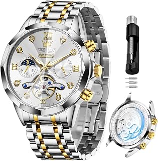 OLEVS Ladies Watches Green Leather Strap Dress Fashion Analog Quartz Diamond Waterproof Wrist Watches for Women