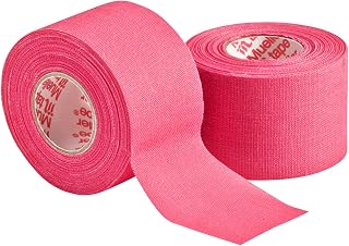 MUELLER Sports Medicine MTape Rolls, Quality Athletic Tape, Easy to Tear for Fast & Effective Taping, 1.5" x 10 Yards Per Roll, 2 Rolls, Pink
