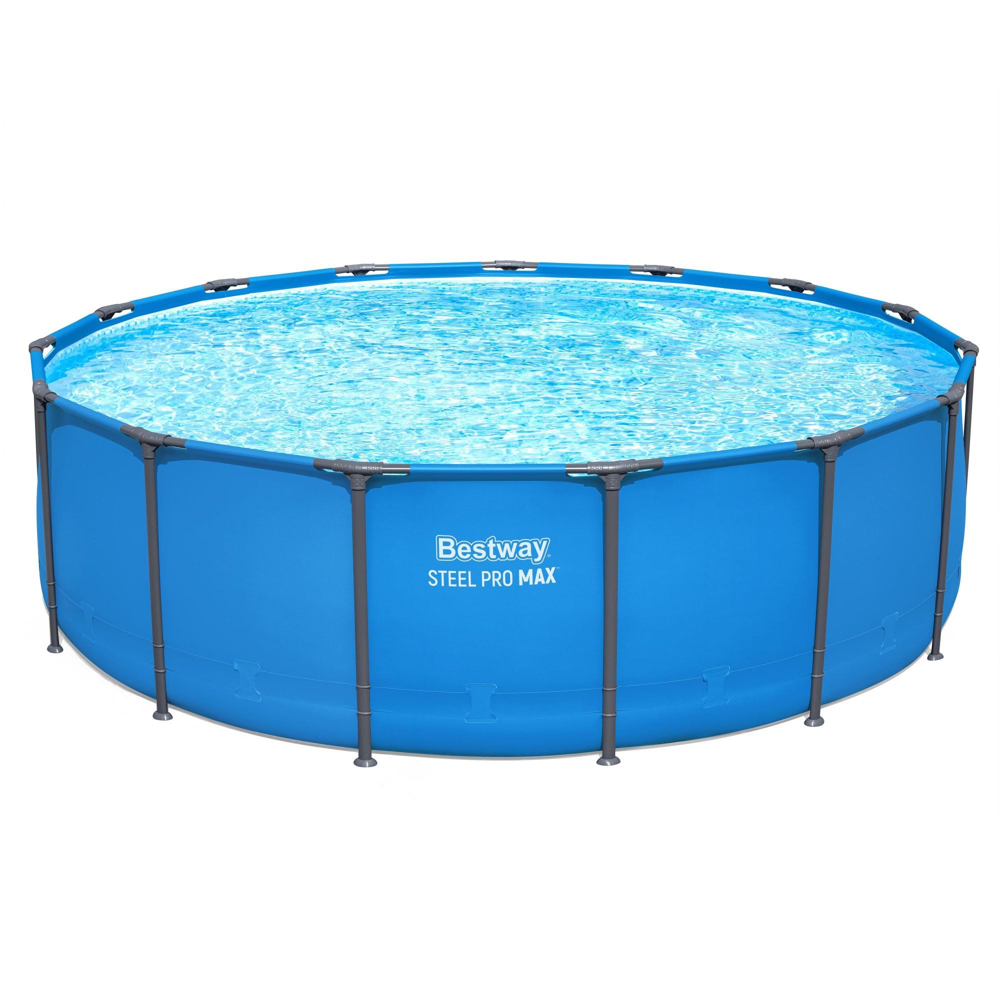 Bestway Steel Pro MAX 15’ x 48 Above Ground Swimming Pool, Pool Only, Blue | Rou