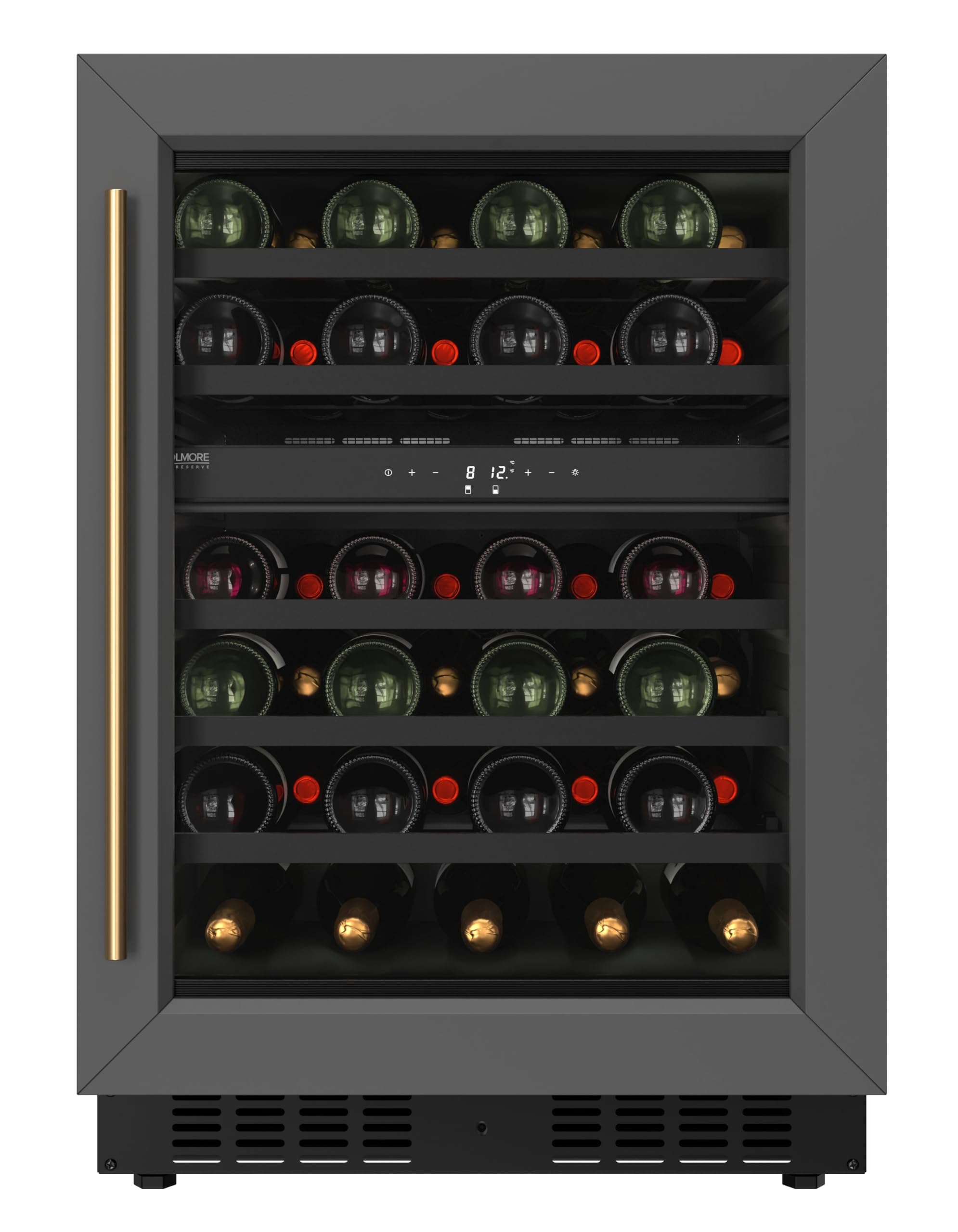 KoolMore Reserve 24 in. Under-Counter Panel Ready Dual Zone Built-in Wine Cooler