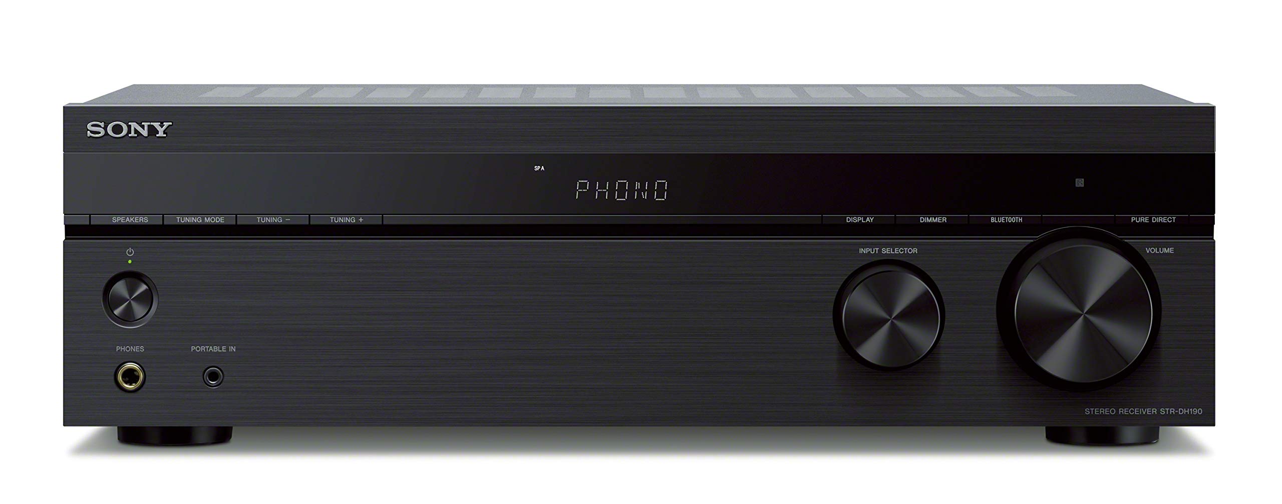 Sony STRDH190 2-ch Stereo Receiver with Phono Inputs and Bluetooth Audio Compone