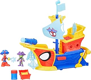 SPIDEY AND HIS AMAZING FRIENDS Marvel Water-Webs Webs Ahoy Bubble Pirate Ship Toy