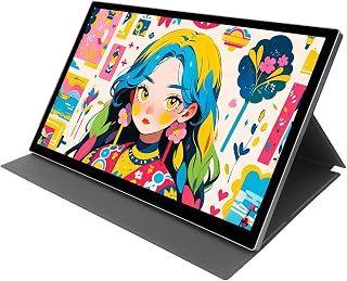 Tangxi 11.6 Inch Drawing Tablet with Screen, Graphic Monitor 16384 Levels | 11.6-inch HD Screen 120% SRGB, 5080LPI 16384 Pressure Levels, with 10pcs Pen Nibs, Protective Cover, Type C Mini HD Ports