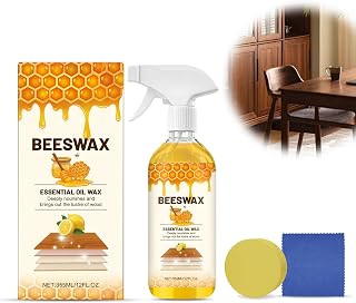 Beeswax Wood Polish Spray, 2026 New Bees Wax Furniture Polish and Cleaner, Natural Essential Oil Wax for Furniture Floors Cabinets, Wood Care for Shine and Protection (2)
