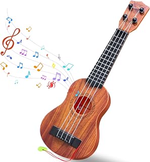 17 Inch Ukulele for Kids -Toy Guitar 4-String Musical Instrument with Pick | Toddler Toys for 3 4 5 Year Old Boys Girls, Early Educational Toys for Skill Development, Kids Play Gift