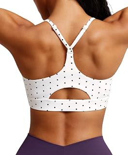 BRXL Sports Bras with Sewn in Pads Y Back Adjustable Straps Comfy Bra