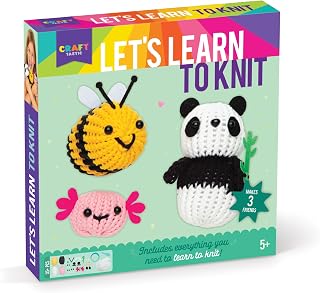Let's Learn to Knit with Hoop Loom - Complete Knitting Kit for Beginners - Arts and Crafts for Kids - Kids Toys - Art Supplies - Craft Supplies