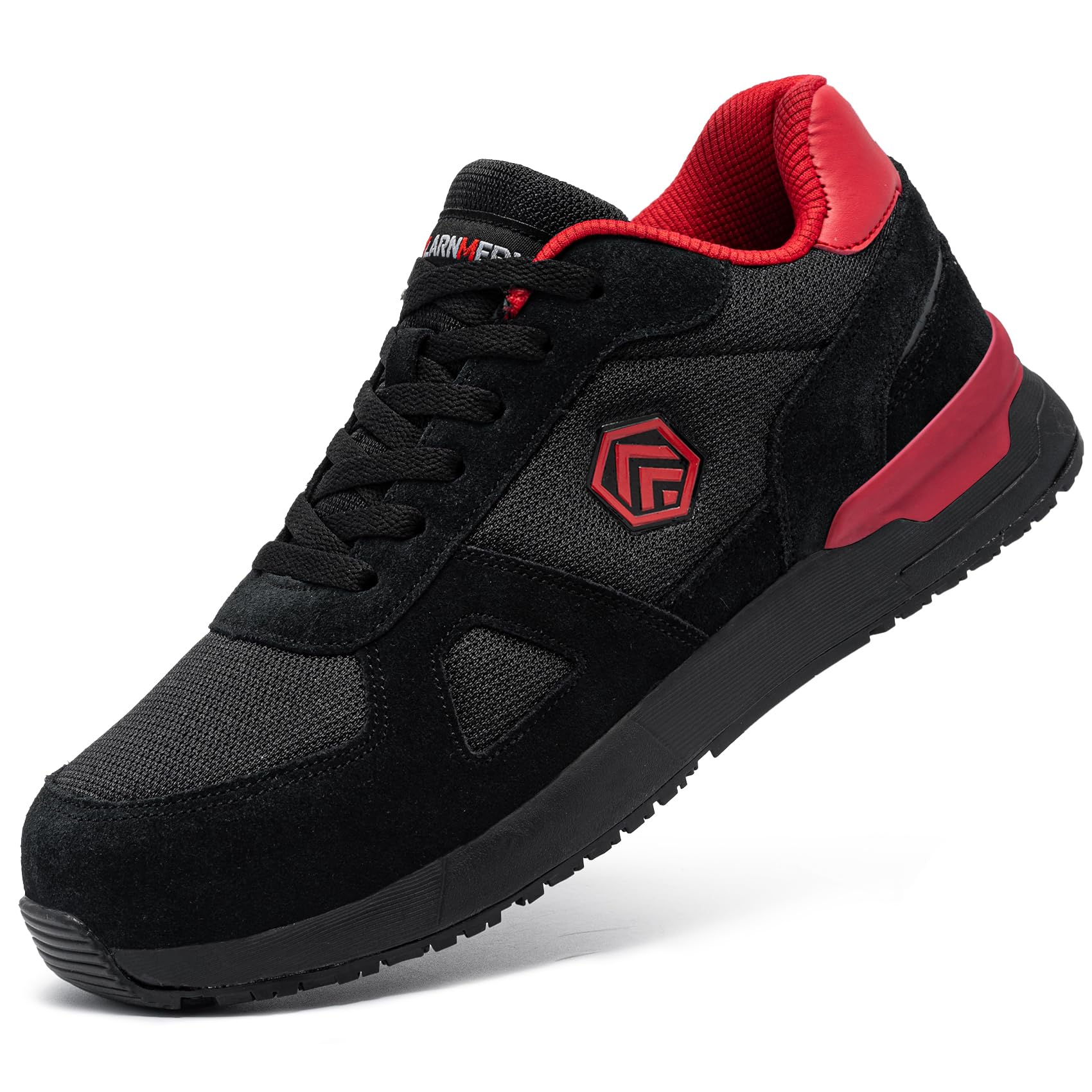LARNMERN Pro - Safety Shoes for Men, Steel Toe, Non-Slip Protection, Lightweight