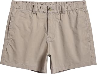 maamgic Men's Shorts Casual 4" Cotton Stretch Classic Fit Khaki Shorts