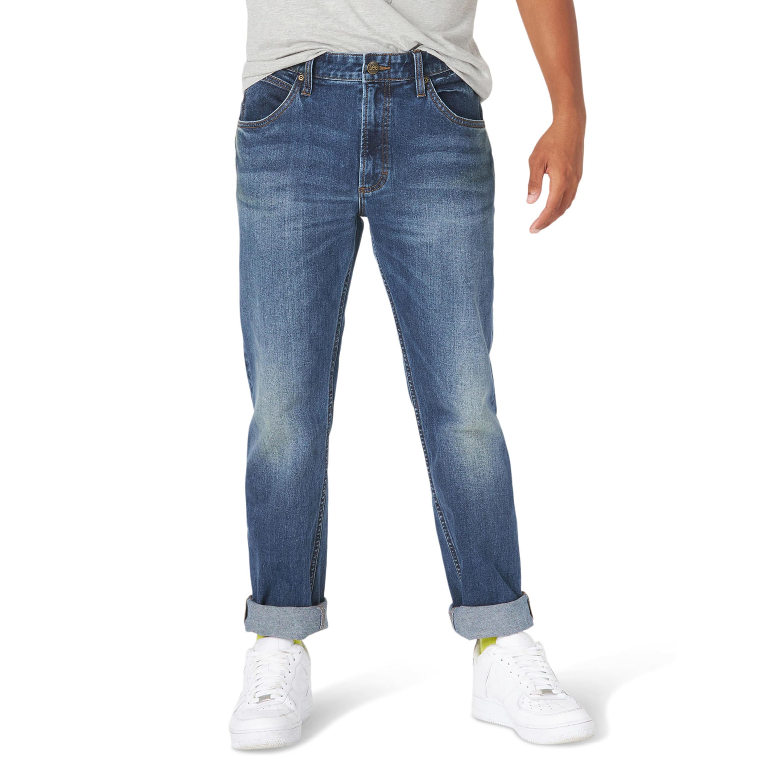 Lee men's regular straight jean, grove, 42" waist - 29" leg, Grove