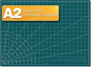 Tujurich Self Healing Cutting Mat, 17" x 23", Double-Sided Rotary Cutting Mat for Sewing, Quilting, Scrapbooking &amp; Craft, Large Craft Cutting Board for Hobby Use(A2)