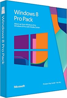 Windows 8 Standard Edition to Windows 8 Pro Pack, Upgrade Edition [Product key card only] (PC)