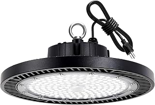 Gugsey LED High Bay Light, 200W 28000lm 5000K High Bay Led Shop Light with Plug 5' Cable and Hook Ring, UFO High Bay Led Lights for Garage Gym Warehouse Workshop