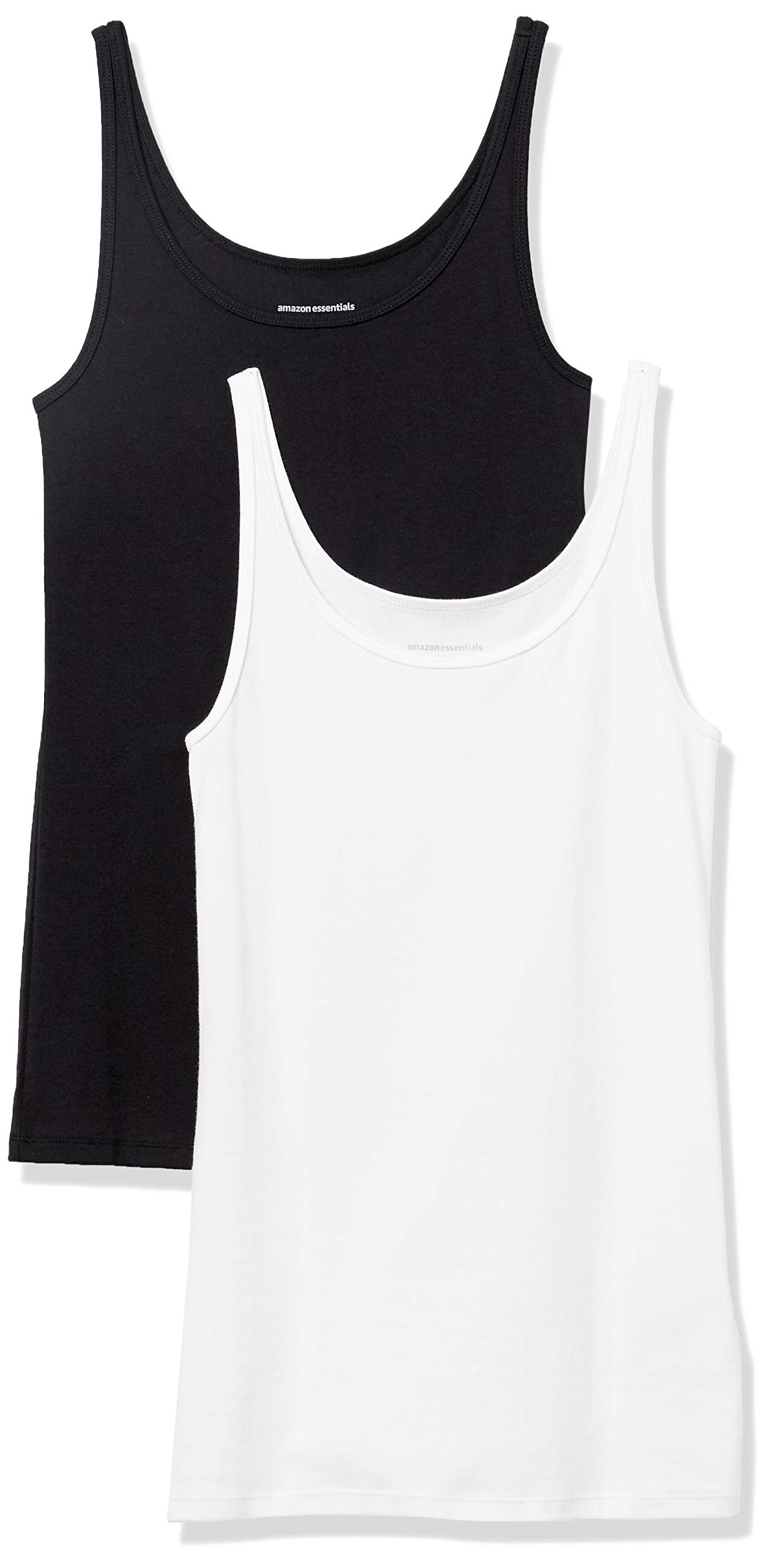 Amazon Essentials Women's Slim Fit Strappy Tank Top 2 Pack