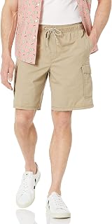 Amazon Essentials Mens Elastic Waist Cargo Shorts