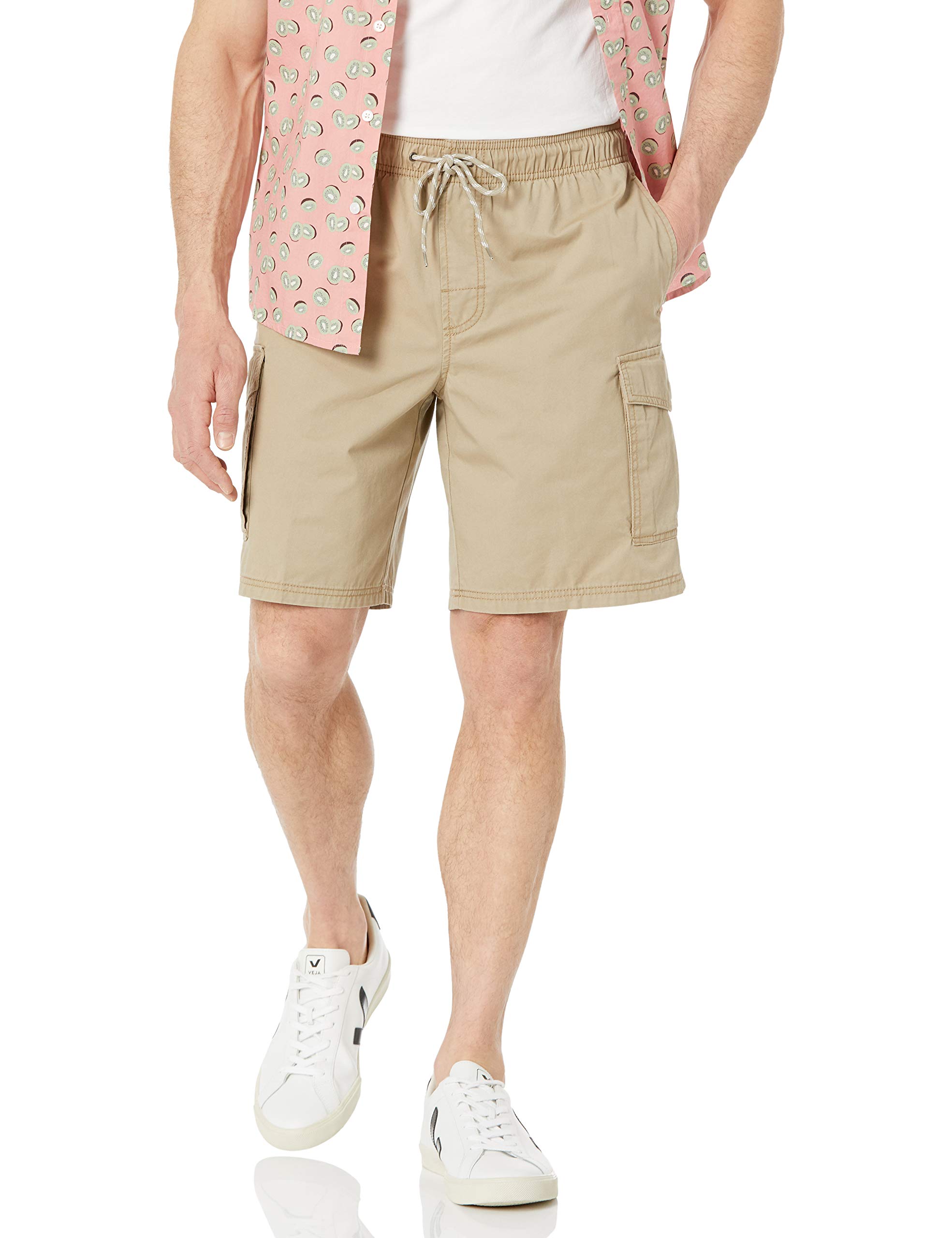 Amazon Essentials Mens Elastic Waist Cargo Shorts