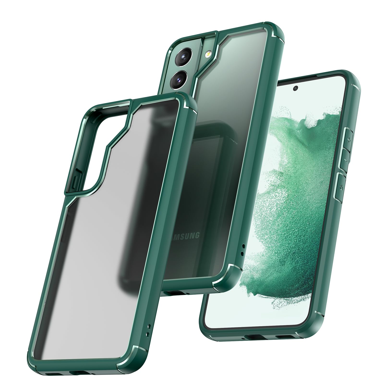 TOCOL for Samsung Galaxy S22 Case Green
