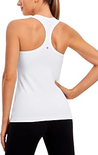 CRZ YOGA Butterluxe Women's Workout Tank Tops Racerback Sleeveless Camisole Athletic Gym Shirt