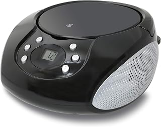 GPX Portable CD Boombox with AM/FM Radio, Stereo Speakers & AUX Input | Top-Loading CD Player • AM/FM Radio • Stereo Speakers • AUX Input • AC/Battery Power