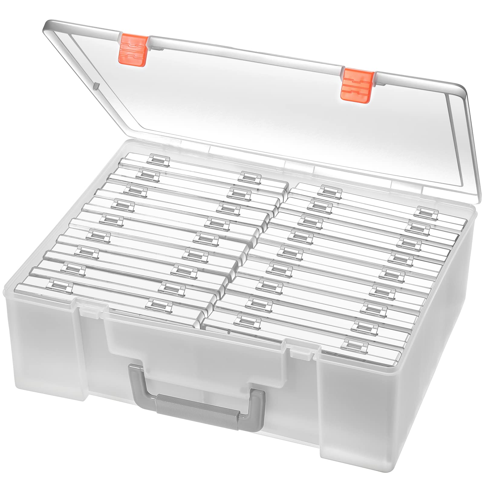 Photo Storage Box 4x6, 18 Inner Extra Large Organizer Acid-Free Photo Keeper Sto