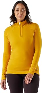 SmartWool Women's Classic Thermal Merino Baselayer 1/4 Zip Twilight Blue Heather Medium