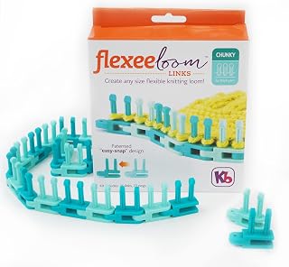 Authentic Knitting Board Flexee Loom Links Chunky, Large Gauge, for Bulky Yarn, 36 Links, 72 pegs